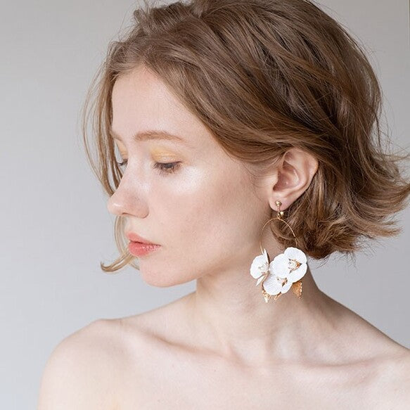 ゴールドアクセ 【クレアイヤリング】 【結婚式 ピアス イヤリング】