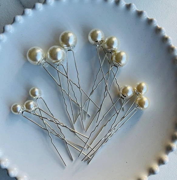 パールピン12本【結婚式 ヘアアクセサリー】