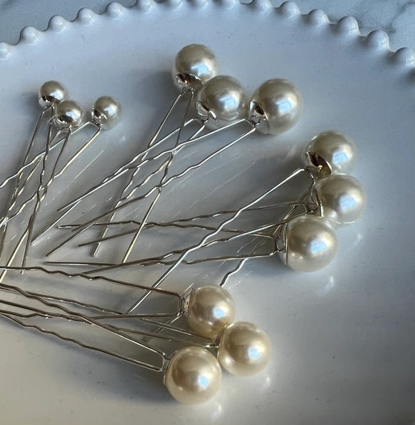 パールピン12本【結婚式 ヘアアクセサリー】