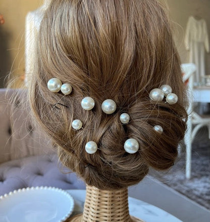パールピン12本【結婚式 ヘアアクセサリー】