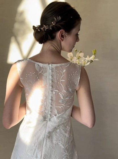 ゴールドの花冠【結婚式 ヘアアクセサリー】