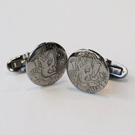 彫刻師 大西氏手彫りカフリンクス 世界1点物