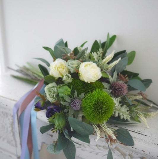 【造花】CLUTCH WILDFLOWER・wildflowerたっぷりのクラッチブーケ 【結婚式 フラワー 造花 ブーケ ブートニア】