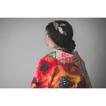 浅葱色大華友禅 【結婚式 和装 色打掛 レンタル】