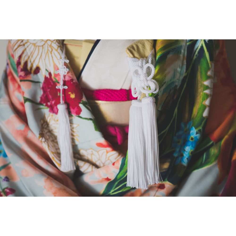 浅葱色大華友禅 【結婚式 和装 色打掛 レンタル】