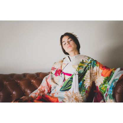 浅葱色大華友禅 【結婚式 和装 色打掛 レンタル】