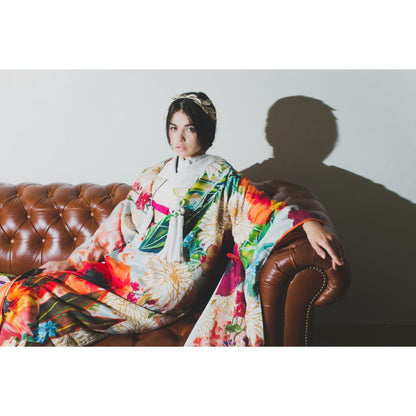 浅葱色大華友禅 【結婚式 和装 色打掛 レンタル】