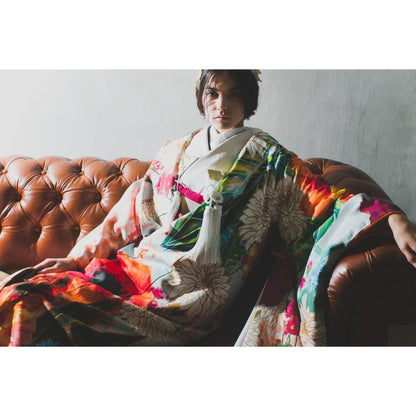 浅葱色大華友禅 【結婚式 和装 色打掛 レンタル】