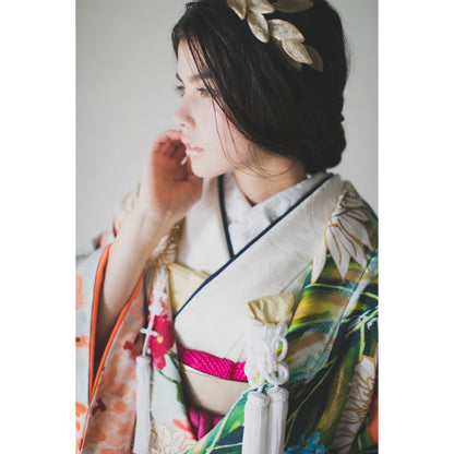 浅葱色大華友禅 【結婚式 和装 色打掛 レンタル】