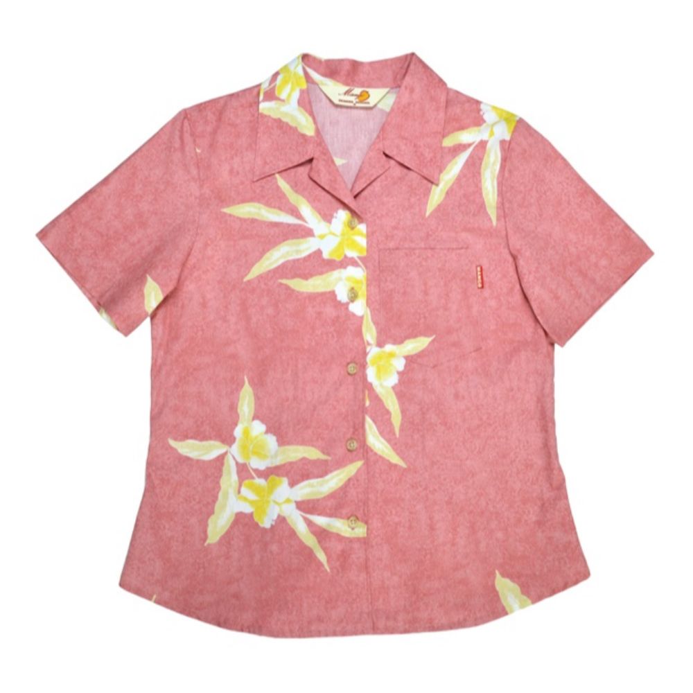 レンタルかりゆしウェア Ladies' ユニバースハイビ ピンク 【結婚式 ブライズメイド アッシャー レンタル】