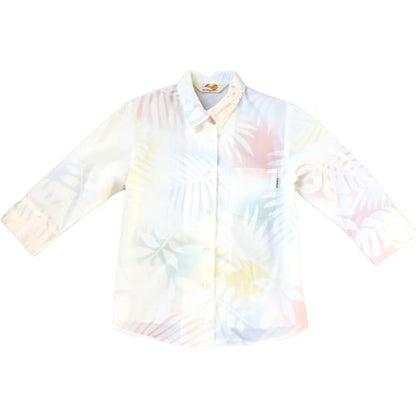 レンタルかりゆしウェア Ladies' バケーションリーフ レインボー(七分袖) 【結婚式 ブライズメイド アッシャー レンタル】