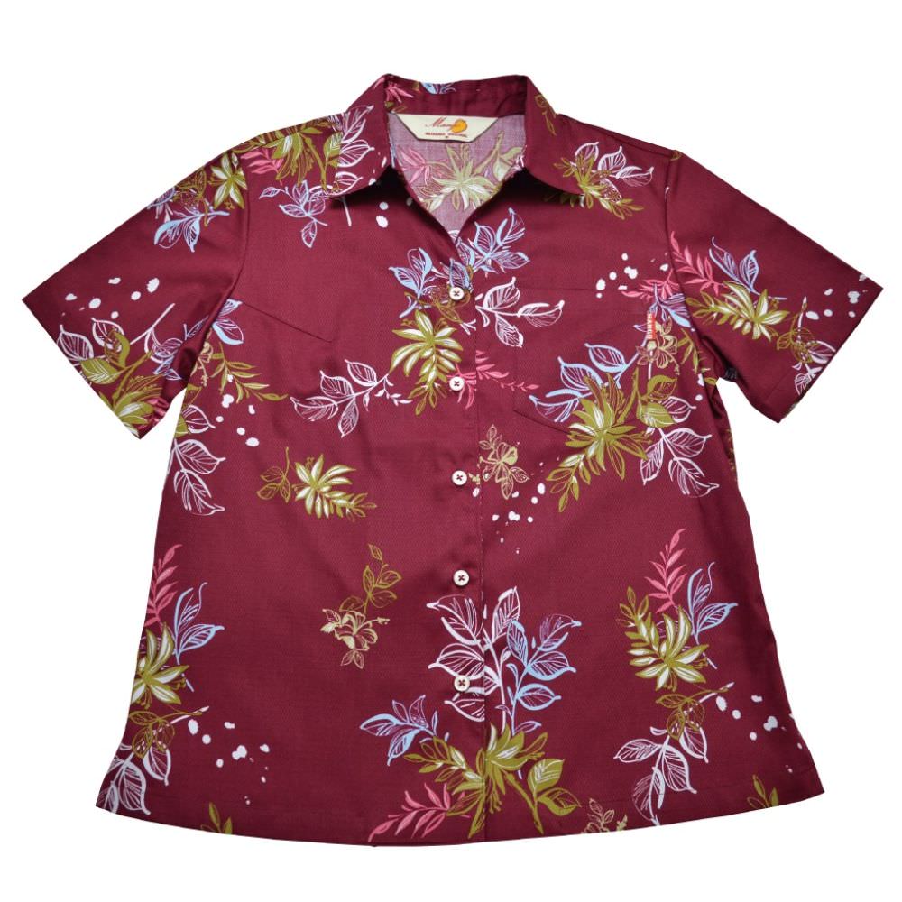 レンタルかりゆしウェア Ladies デイゴアクア エンジ 【結婚式 ブライズメイド アッシャー レンタル】