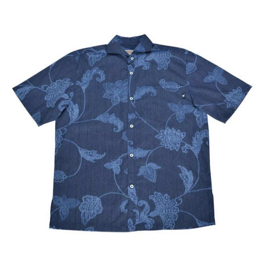 レンタルかりゆしウェア Men's レースハイビ ネイビー 【結婚式 ブライズメイド アッシャー レンタル】