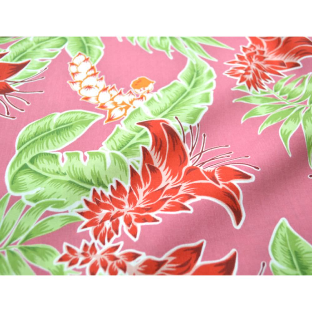 レンタルかりゆしウェア ワンピース デイゴ月桃 ピンク 【結婚式 ブライズメイド アッシャー レンタル】