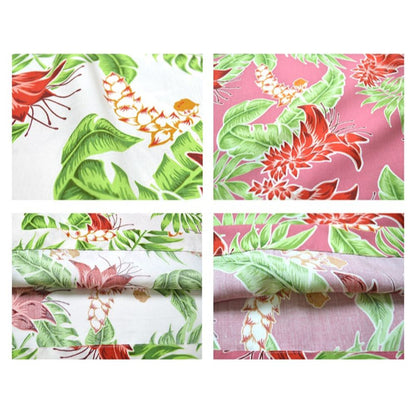 レンタルかりゆしウェア ワンピース デイゴ月桃 ピンク 【結婚式 ブライズメイド アッシャー レンタル】