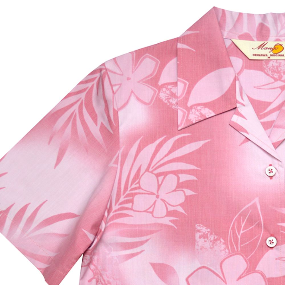 レンタルかりゆしウェア Ladies' シダプルメリア ピンク 【結婚式 ブライズメイド アッシャー レンタル】