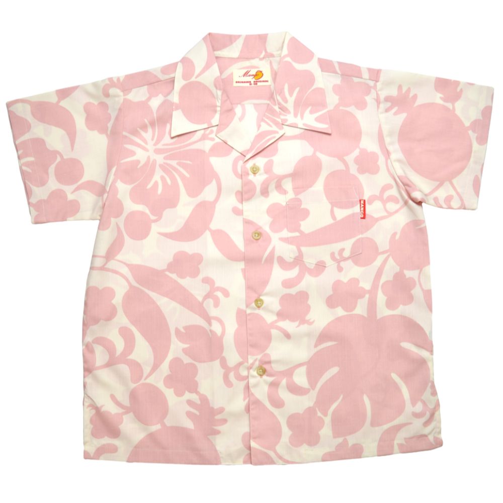 レンタルかりゆしウェア kid’s ヤンバルパーティー オフピンク 140cm 【結婚式 ブライズメイド アッシャー レンタル】