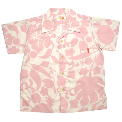 レンタルかりゆしウェア kid’s ヤンバルパーティー オフピンク 140cm 【結婚式 ブライズメイド アッシャー レンタル】