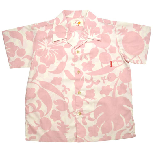 レンタルかりゆしウェア kid’s ヤンバルパーティー オフピンク 140cm 【結婚式 ブライズメイド アッシャー レンタル】