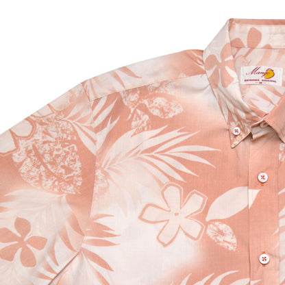 レンタルかりゆしウェア Men's シダプルメリア オレンジ 【結婚式 ブライズメイド アッシャー レンタル】