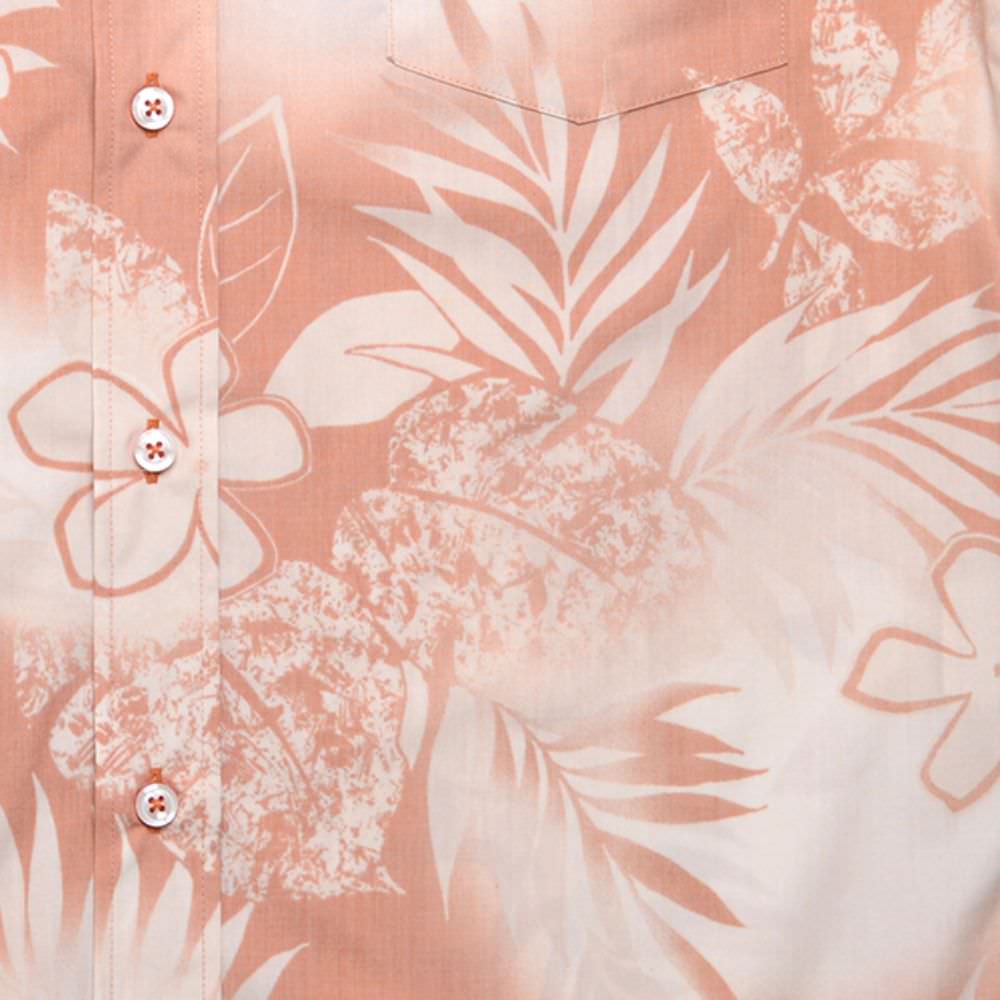 レンタルかりゆしウェア Men's シダプルメリア オレンジ 【結婚式 ブライズメイド アッシャー レンタル】