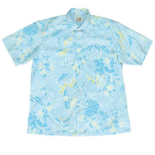 レンタルかりゆしウェア Men's ハートテールライン ライトブルー 【結婚式 ブライズメイド アッシャー レンタル】