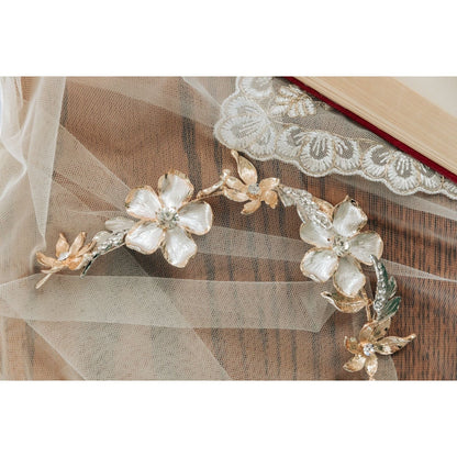 【ヘッドドレス】Silas flower ヘッドドレス ウェディング ブライダルアクセサリー [ AM-106 ]【結婚式 ヘアアクセサリー】