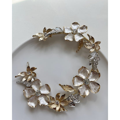 【ヘッドドレス】Silas flower ヘッドドレス ウェディング ブライダルアクセサリー [ AM-106 ]【結婚式 ヘアアクセサリー】