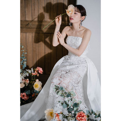 Millie flower ウェディングアクセサリー ブライダル ピアス / イヤリング [ AM-110 ]【結婚式 ピアス イヤリング】