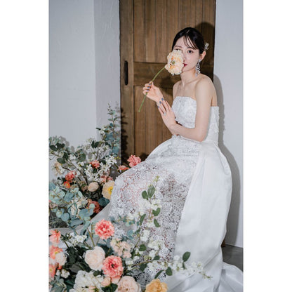 Millie flower ウェディングアクセサリー ブライダル ピアス / イヤリング [ AM-110 ]【結婚式 ピアス イヤリング】