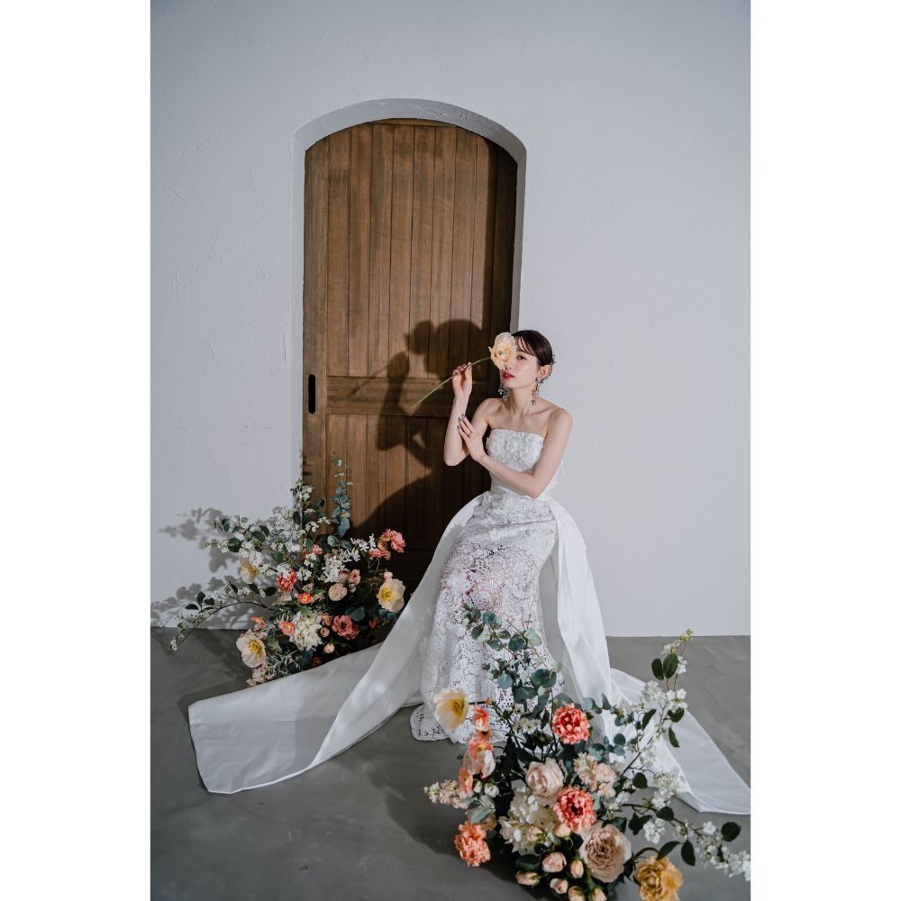 Millie flower ウェディングアクセサリー ブライダル ピアス / イヤリング [ AM-110 ]【結婚式 ピアス イヤリング】