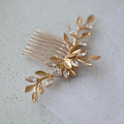 【ヘッドドレス】Asher leaf ヘッドドレス ウェディング ブライダルアクセサリー [ AM-114 ]【結婚式 ヘアアクセサリー】