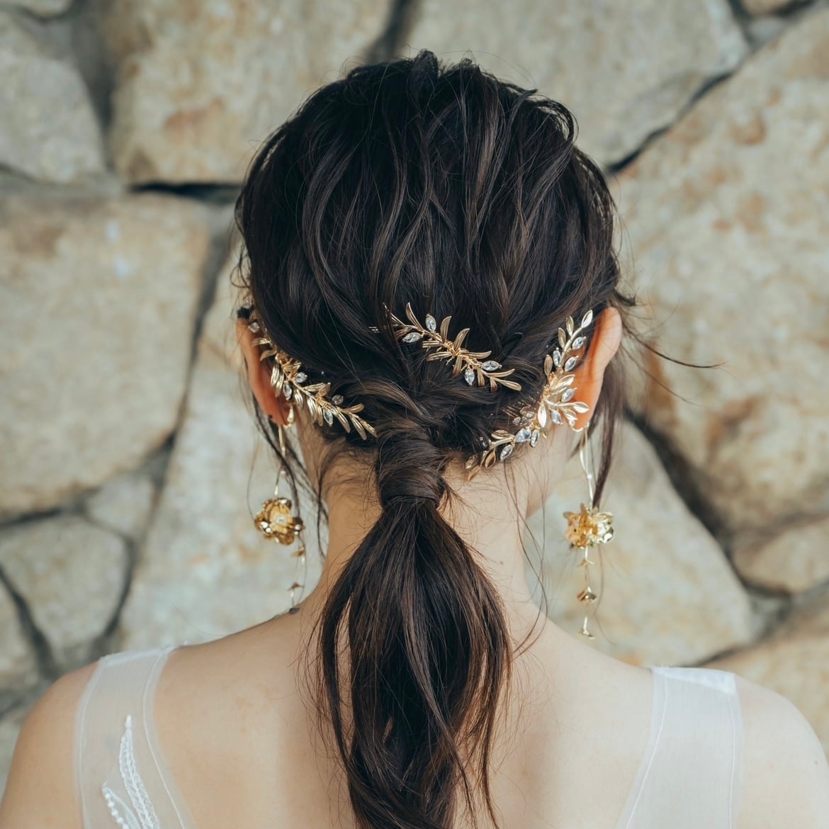 【ヘッドドレス】Asher leaf ヘッドドレス ウェディング ブライダルアクセサリー [ AM-114 ]【結婚式 ヘアアクセサリー】