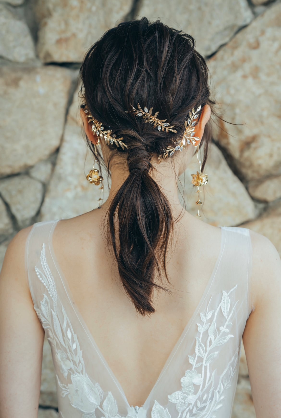 【ヘッドドレス】Asher leaf ヘッドドレス ウェディング ブライダルアクセサリー [ AM-114 ]【結婚式 ヘアアクセサリー】