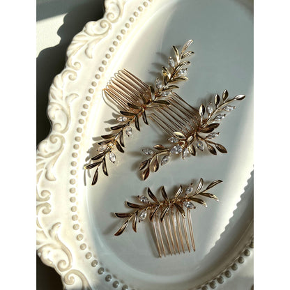 【ヘッドドレス】Asher leaf ヘッドドレス ウェディング ブライダルアクセサリー [ AM-114 ]【結婚式 ヘアアクセサリー】