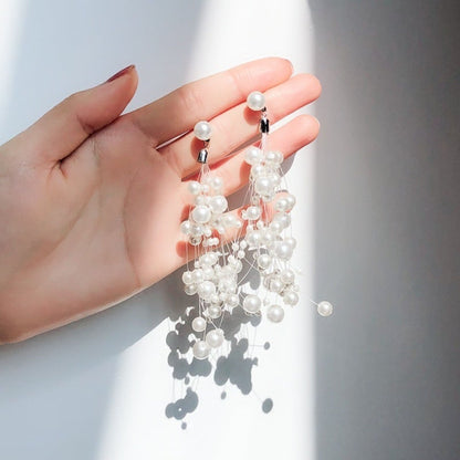 【ピアス・イヤリング】Nevaeh perl ウェディング ブライダルアクセサリー ピアス / イヤリング [ AM-115 ]【結婚式 ピアス イヤリング】