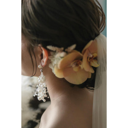 【ピアス・イヤリング】Nevaeh perl ウェディング ブライダルアクセサリー ピアス / イヤリング [ AM-115 ]【結婚式 ピアス イヤリング】