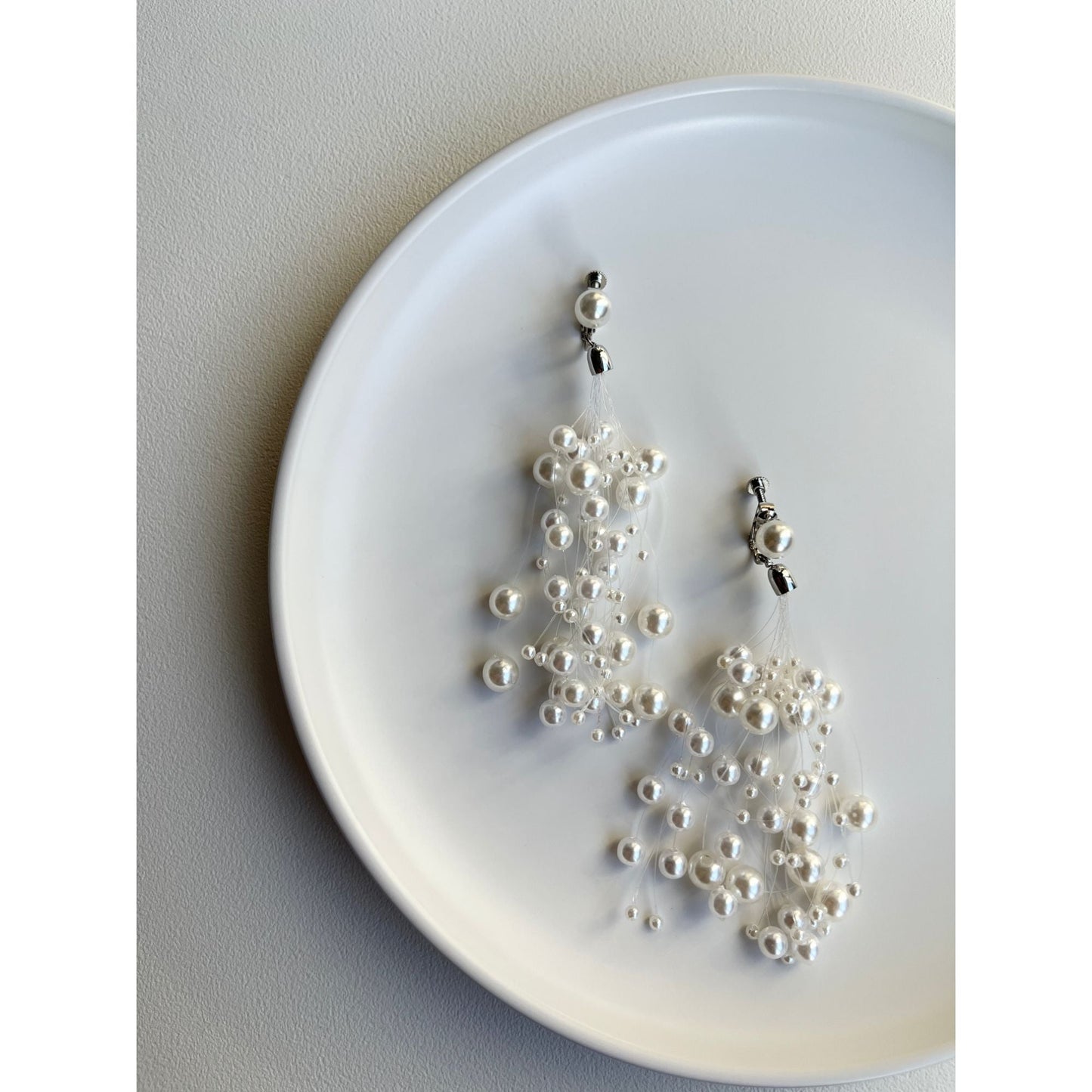 【ピアス・イヤリング】Nevaeh perl ウェディング ブライダルアクセサリー ピアス / イヤリング [ AM-115 ]【結婚式 ピアス イヤリング】