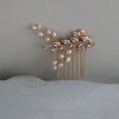 【ヘッドドレス】Louis leaf 5点セット ヘッドドレス ウェディング ブライダルアクセサリー [ AM-116 ]【結婚式 ヘアアクセサリー】