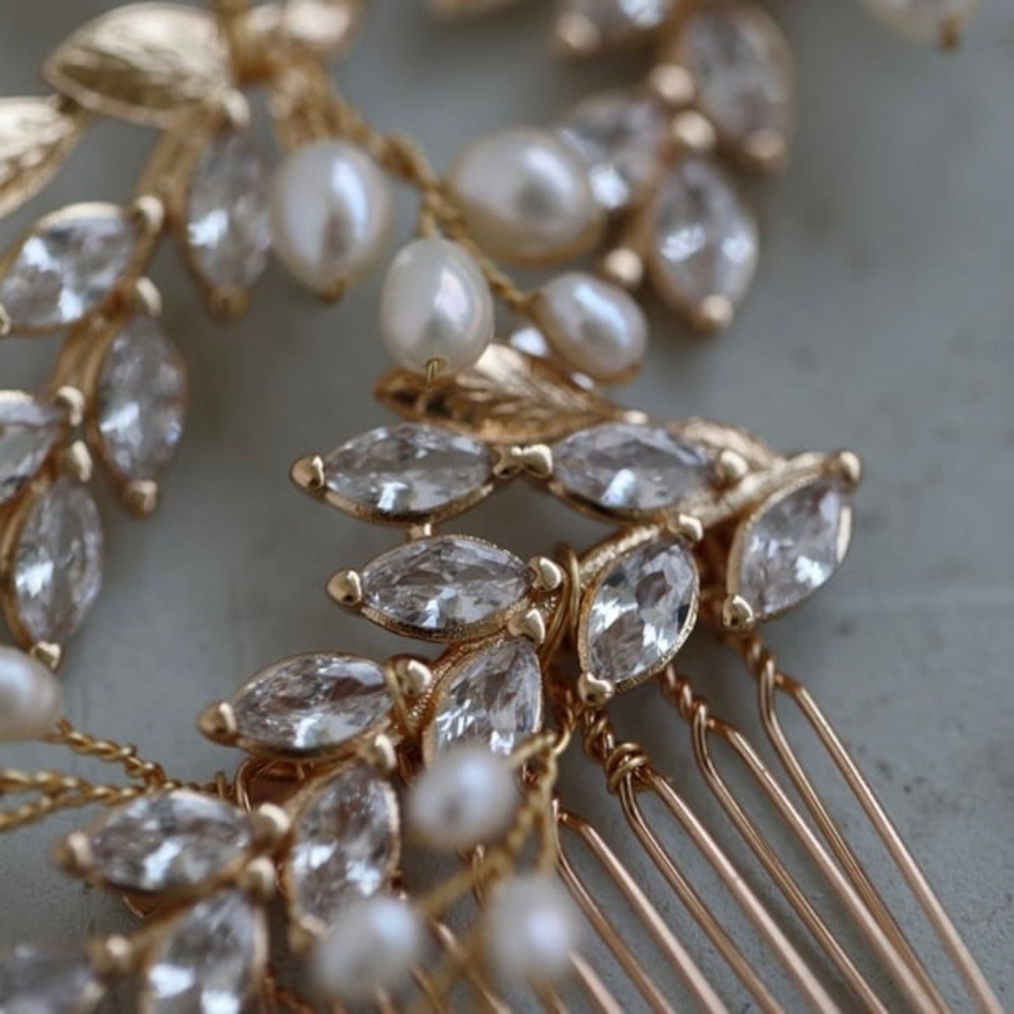 【ヘッドドレス】Louis leaf 5点セット ヘッドドレス ウェディング ブライダルアクセサリー [ AM-116 ]【結婚式 ヘアアクセサリー】