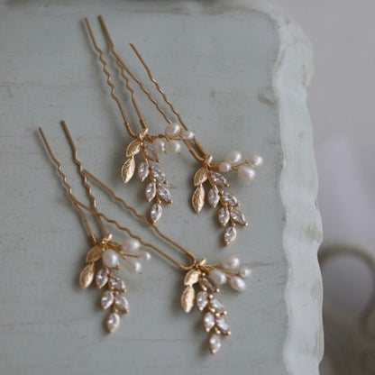 【ヘッドドレス】Louis leaf 5点セット ヘッドドレス ウェディング ブライダルアクセサリー [ AM-116 ]【結婚式 ヘアアクセサリー】