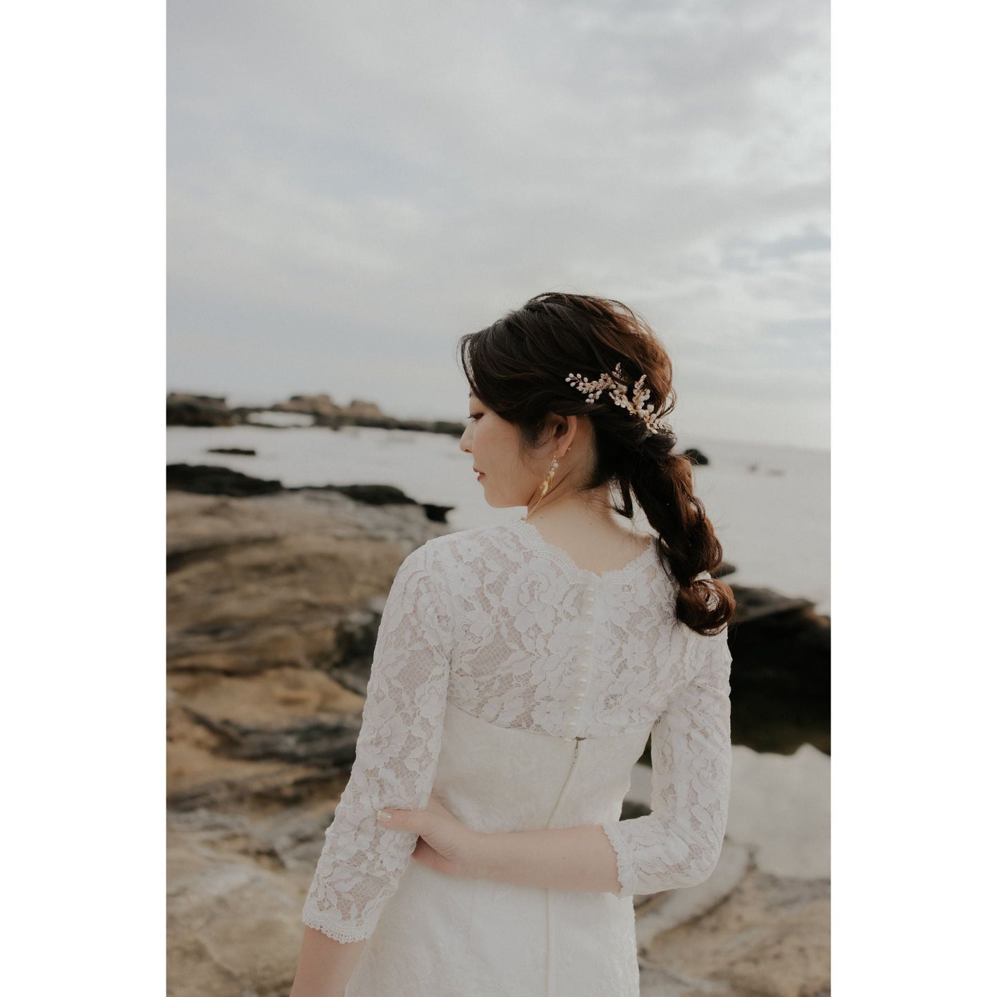 【ヘッドドレス】Louis leaf 5点セット ヘッドドレス ウェディング ブライダルアクセサリー [ AM-116 ]【結婚式 ヘアアクセサリー】