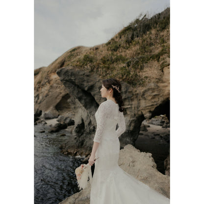 【ヘッドドレス】Louis leaf 5点セット ヘッドドレス ウェディング ブライダルアクセサリー [ AM-116 ]【結婚式 ヘアアクセサリー】