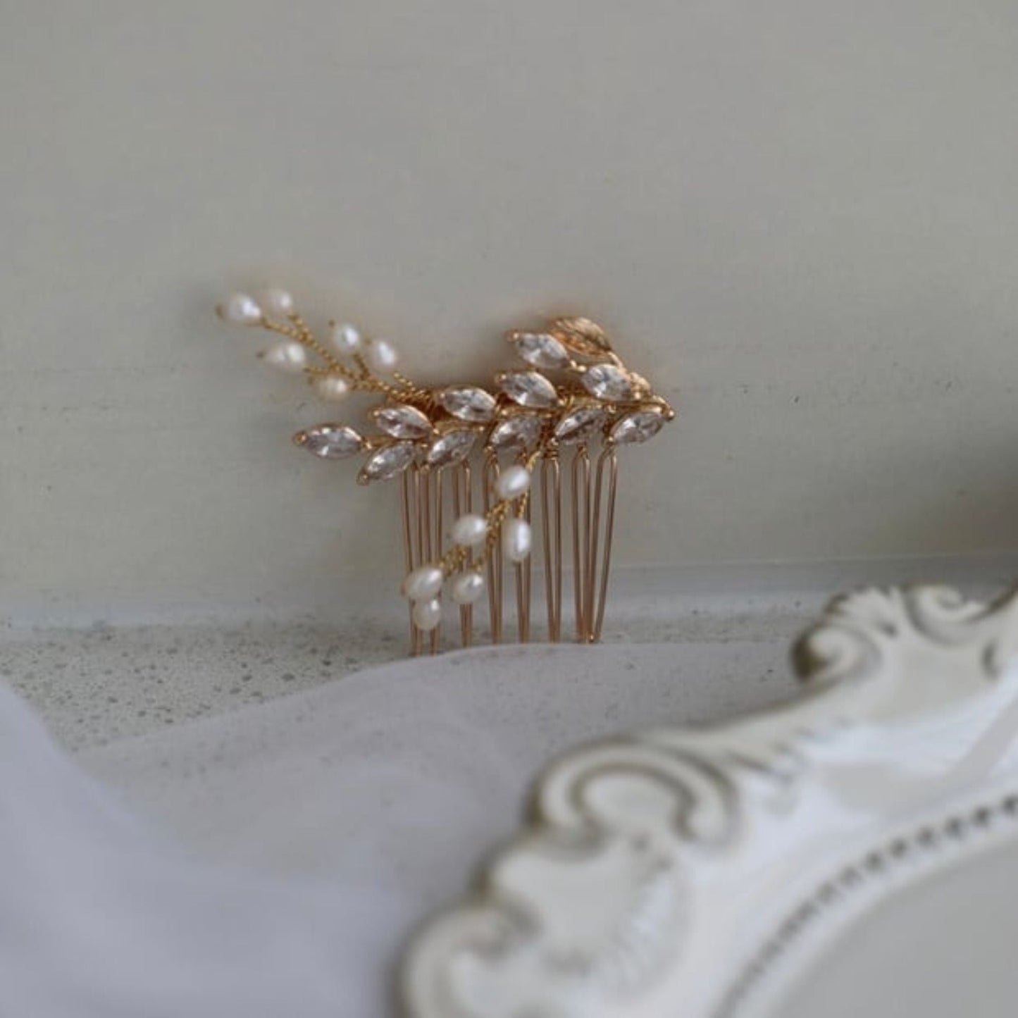 【ヘッドドレス】Louis leaf 5点セット ヘッドドレス ウェディング ブライダルアクセサリー [ AM-116 ]【結婚式 ヘアアクセサリー】