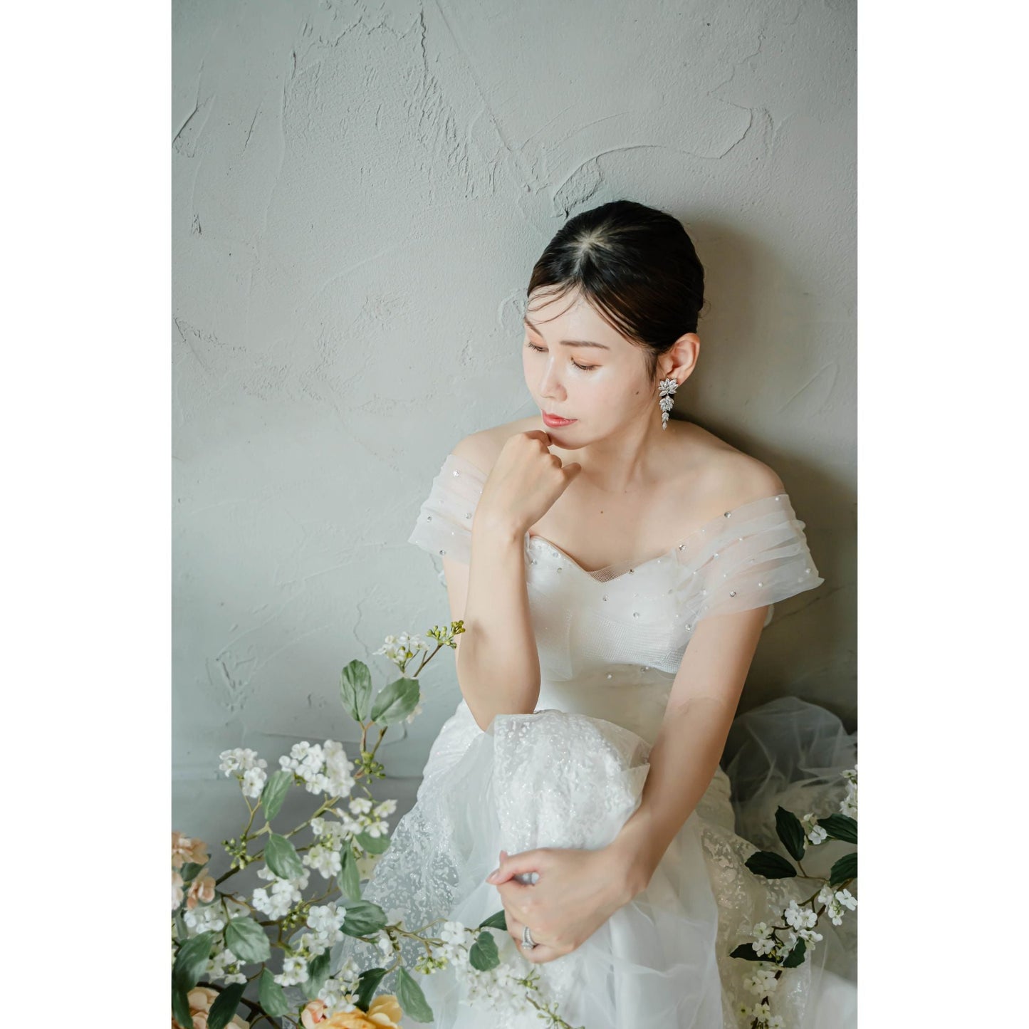 【ピアス・イヤリング】Michelle ウェディング ブライダルアクセサリー ピアス / イヤリング [ AM-118 ]【結婚式 ピアス イヤリング】