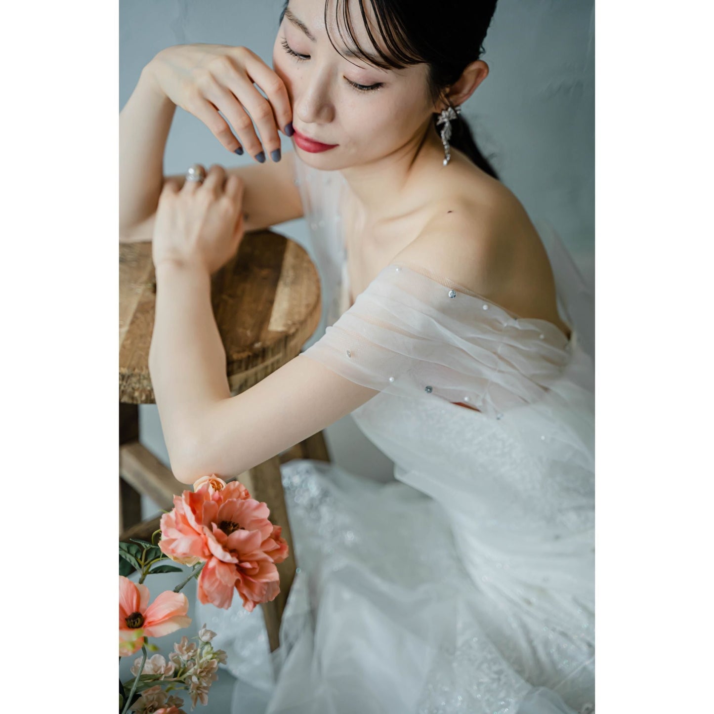 【ピアス・イヤリング】Michelle ウェディング ブライダルアクセサリー ピアス / イヤリング [ AM-118 ]【結婚式 ピアス イヤリング】