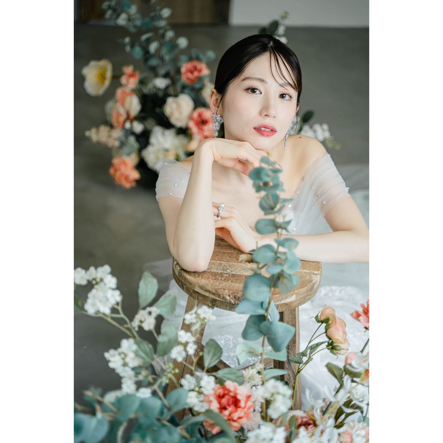 【ピアス・イヤリング】Michelle ウェディング ブライダルアクセサリー ピアス / イヤリング [ AM-118 ]【結婚式 ピアス イヤリング】