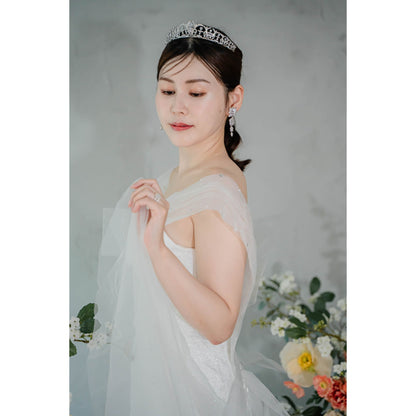 【ピアス・イヤリング】Michelle ウェディング ブライダルアクセサリー ピアス / イヤリング [ AM-118 ]【結婚式 ピアス イヤリング】