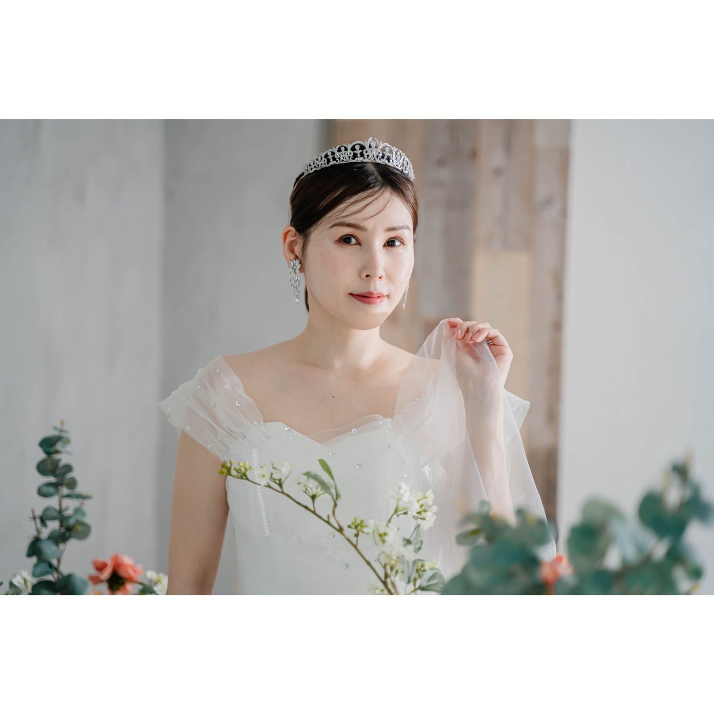 【ピアス・イヤリング】Michelle ウェディング ブライダルアクセサリー ピアス / イヤリング [ AM-118 ]【結婚式 ピアス イヤリング】