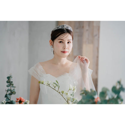 【ピアス・イヤリング】Michelle ウェディング ブライダルアクセサリー ピアス / イヤリング [ AM-118 ]【結婚式 ピアス イヤリング】